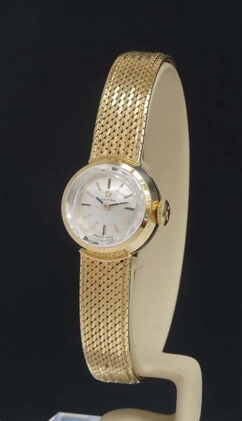 18ct gold omega watch|18ct gold omega ladies watch.